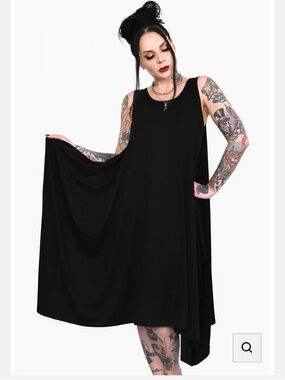 Foxblood Dee Dee Dress NWT- Black Sleeveless Swing Dress - Women XS/S